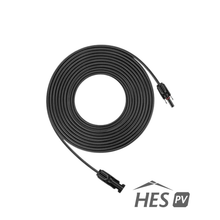 Câble solaire MC4 noir 20 ft (négatif)
