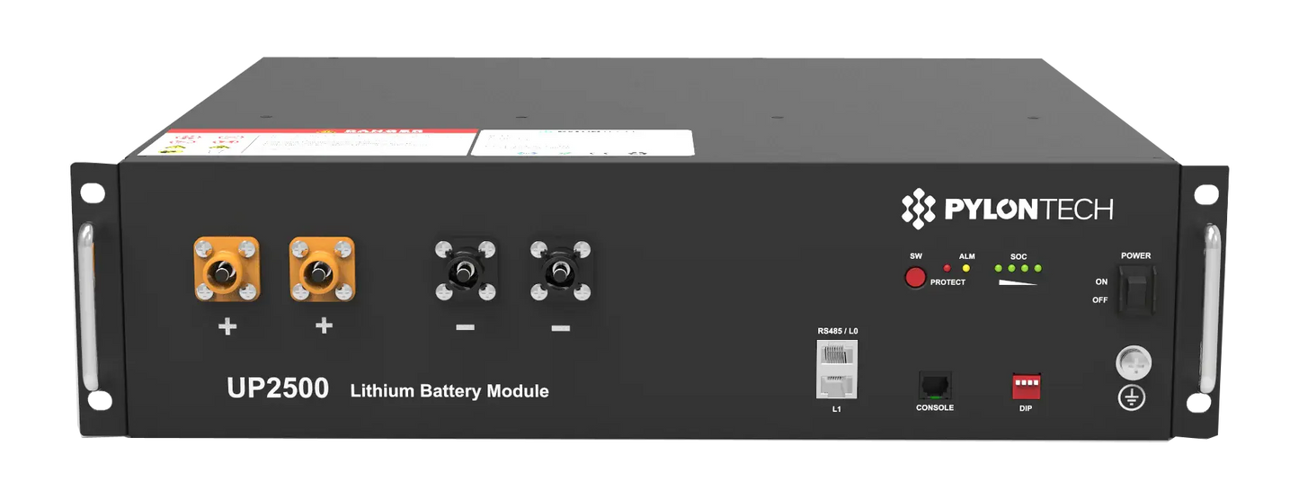 Batterie Pylontech UP2500 24 V 2.84 kWh (LiFePO₄, Rack-mount, 6000 cycles, modulable) Boutique Solaire Québec