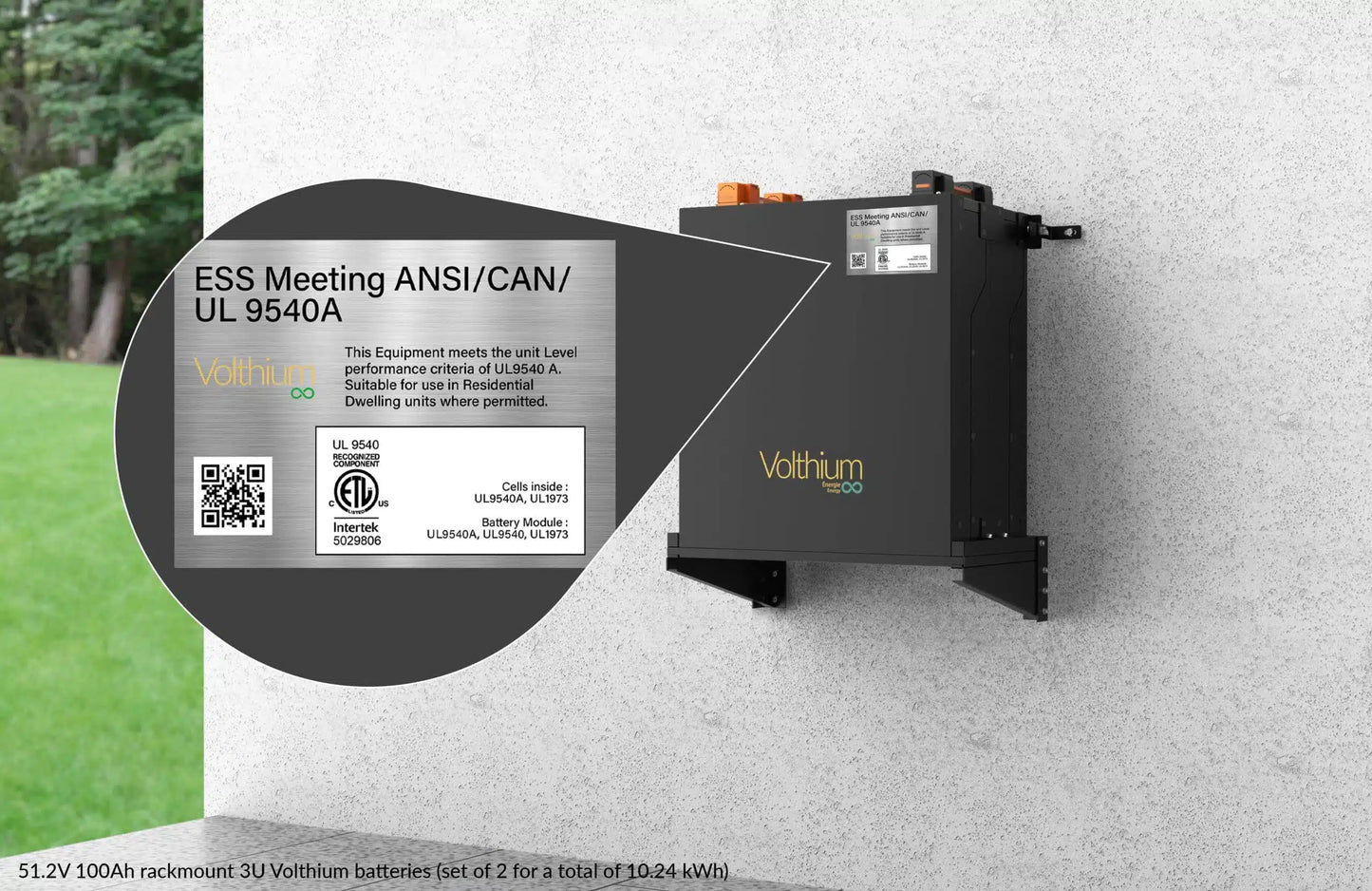 Lithium Volthium battery UL9540 10 kWh – 51.2 V Rackmount | Quebec &amp; Canada