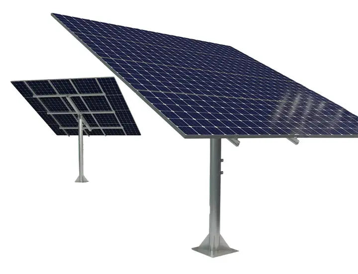 Elios Arbora P8 – Système de montage sur poteau pour 8 panneaux (acier galvanisé, rails aluminium, garantie 5 ans) Elios